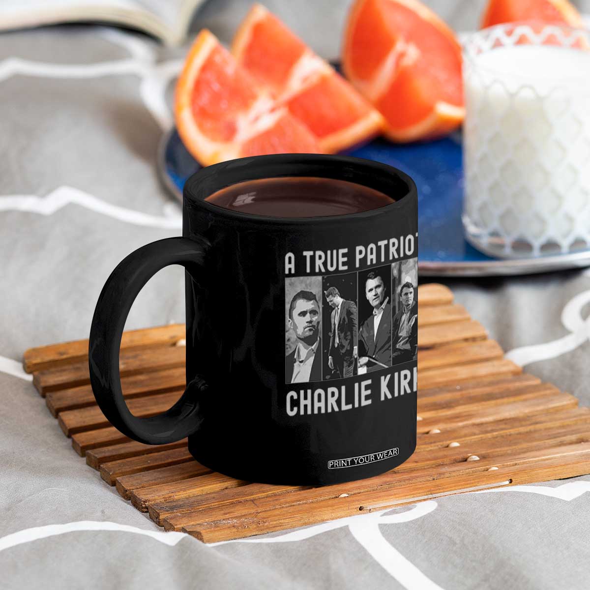 Charlie Kirk Tribute Coffee Mug A True Patriot Conservative Memorial TS02 Print Your Wear