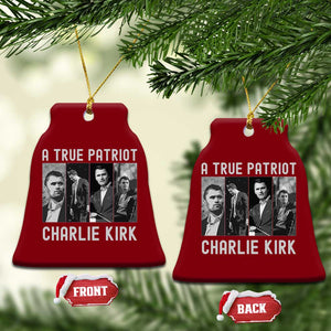 Charlie Kirk Tribute Ceramic Ornament A True Patriot Conservative Memorial TS02 Print Your Wear