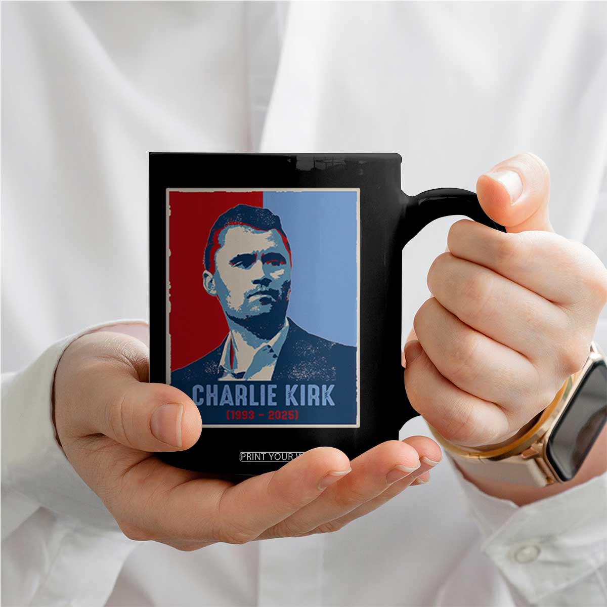 Charlie Kirk Tribute Coffee Mug Freedom Hope Memorial 1993 2025 TS02 Print Your Wear