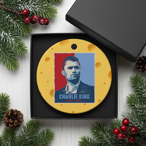 Charlie Kirk Tribute Ceramic Ornament Freedom Hope Memorial 1993 2025 TS02 1pc Yellow Cheese Print Your Wear
