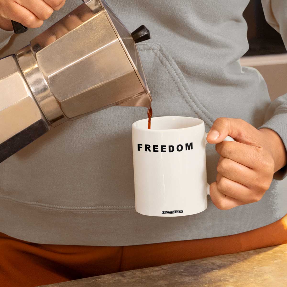 Freedom Statement Coffee Mug Free Speech Charlie Kirk Tribute TS02 Print Your Wear