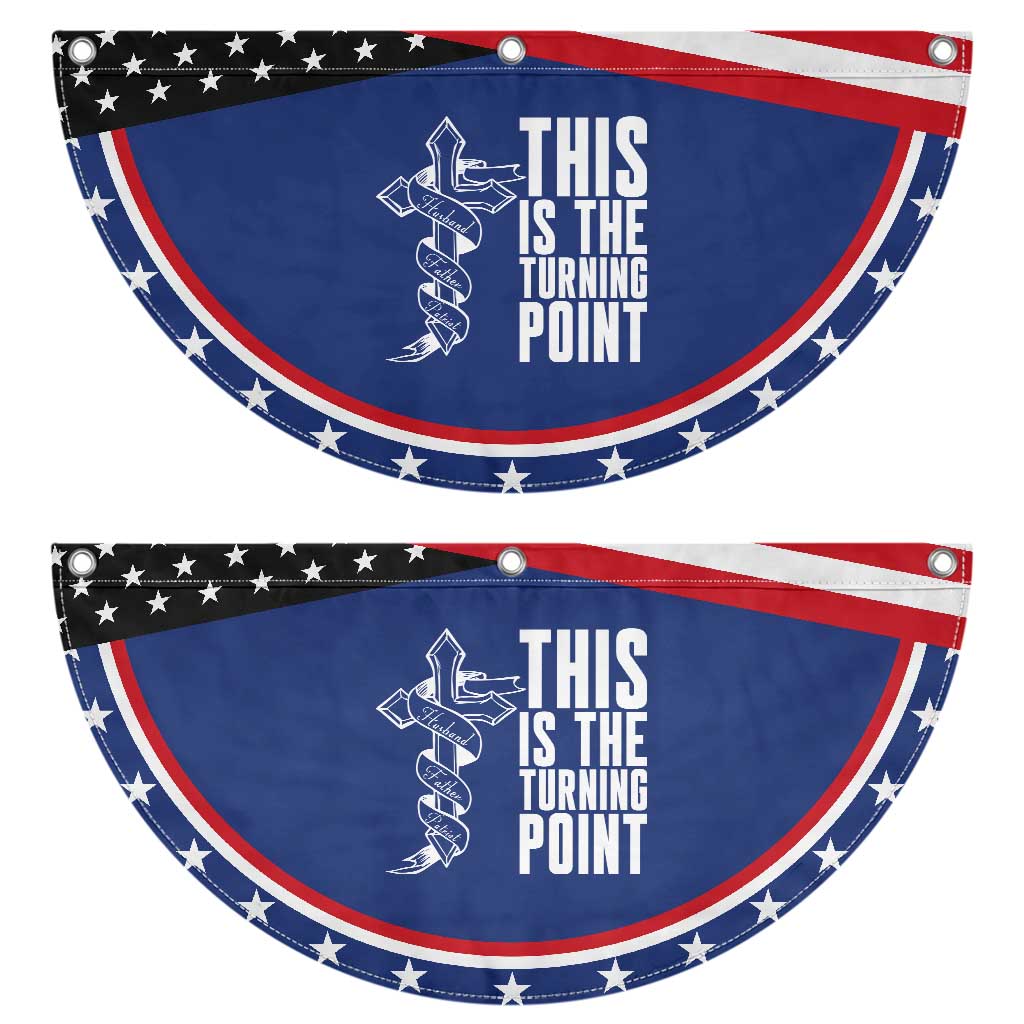 This is the Turning Point Patriotic Fan Flag Husband Father Patriot Charlie Kirk Tribute Christian Faith TS02 2pcs pack Classic Navy Print Your Wear