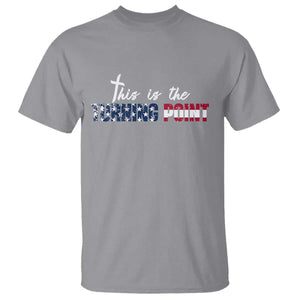 This is The Turning Point T Shirt Patriotic American Flag Graphic TS02 Sport Gray Print Your Wear