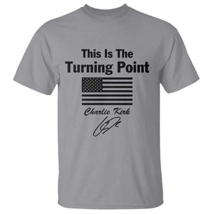 This is The Turning Point T Shirt American Flag A True Patriot Statement TS02 Sport Gray Print Your Wear