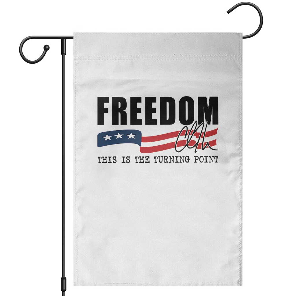 Freedom This Is The Turning Point Garden Flag True Patriot Liberty Defender American Flag TS02 White Print Your Wear