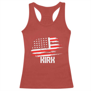American Flag Kirk Racerback Tank Top Distressed Patriotic Team Charlie Tribute TS02 Red Print Your Wear