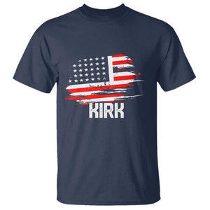 American Flag Kirk T Shirt Distressed Patriotic Team Charlie Tribute TS02 Navy Print Your Wear