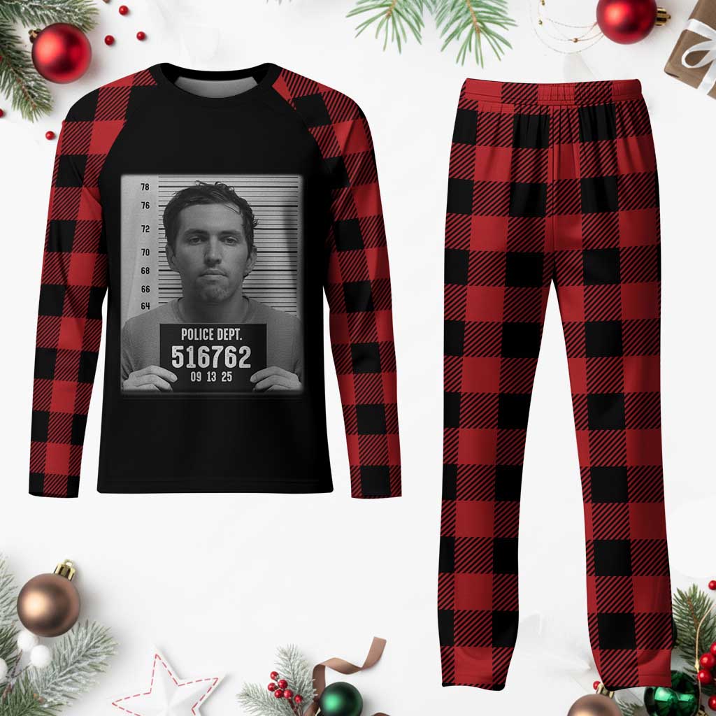 Tyler Robinson Mugshot Plaid Pajama Set Justice For Charlie Kirk TS02 Buffalo Plaid Print Your Wear