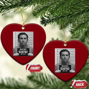 Tyler Robinson Mugshot Ceramic Ornament Justice For Charlie Kirk TS02 Print Your Wear