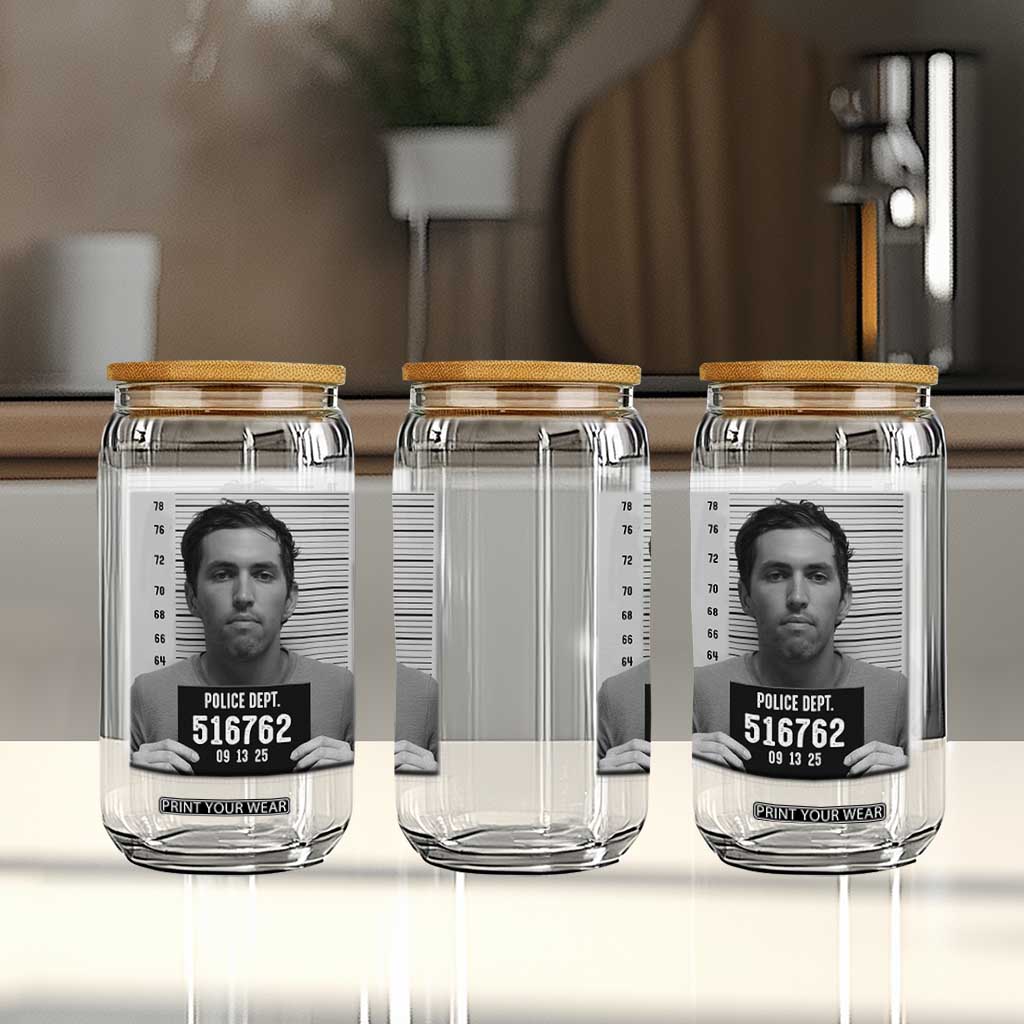 Tyler Robinson Mugshot Glass Can Justice For Charlie Kirk TS02 Print Your Wear