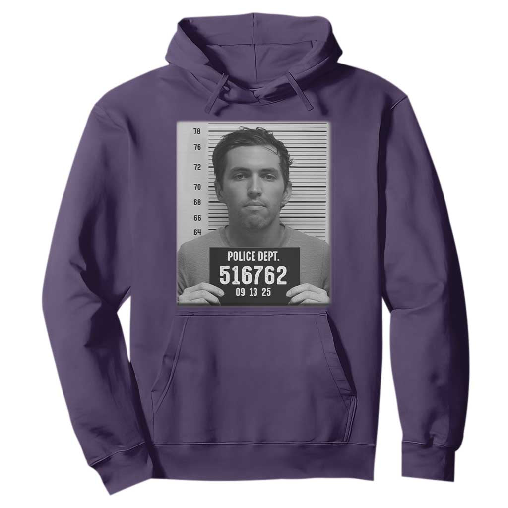 Tyler Robinson Mugshot Hoodie Justice For Charlie Kirk TS02 Purple Print Your Wear
