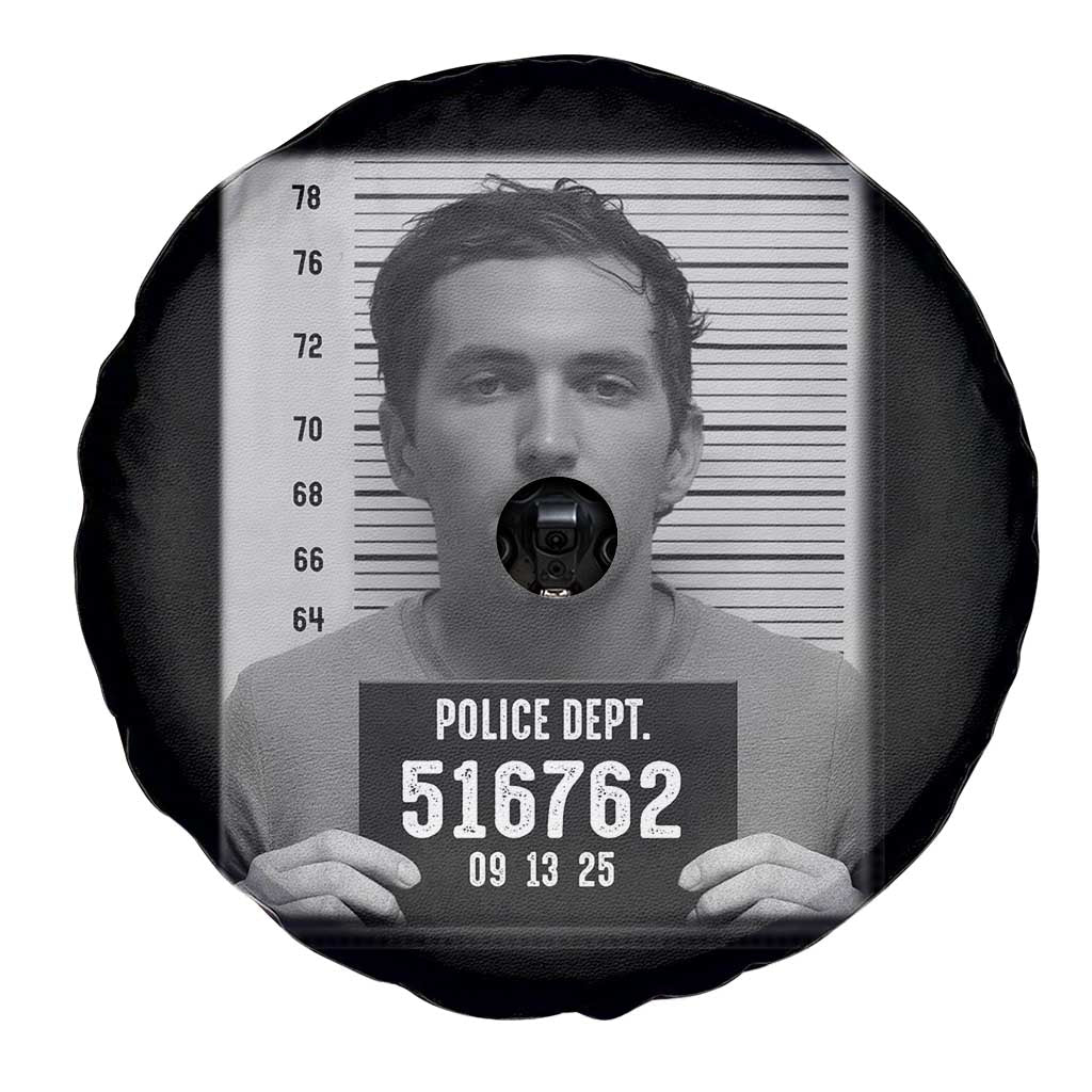 Tyler Robinson Mugshot Spare Tire Cover Justice For Charlie Kirk TS02 Print Your Wear