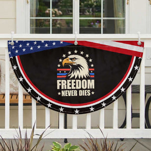 Freedom Never Dies Patriotic Fan Flag Bold Eagle Graphic for True American Patriots TS02 2pcs pack Classic Black Print Your Wear