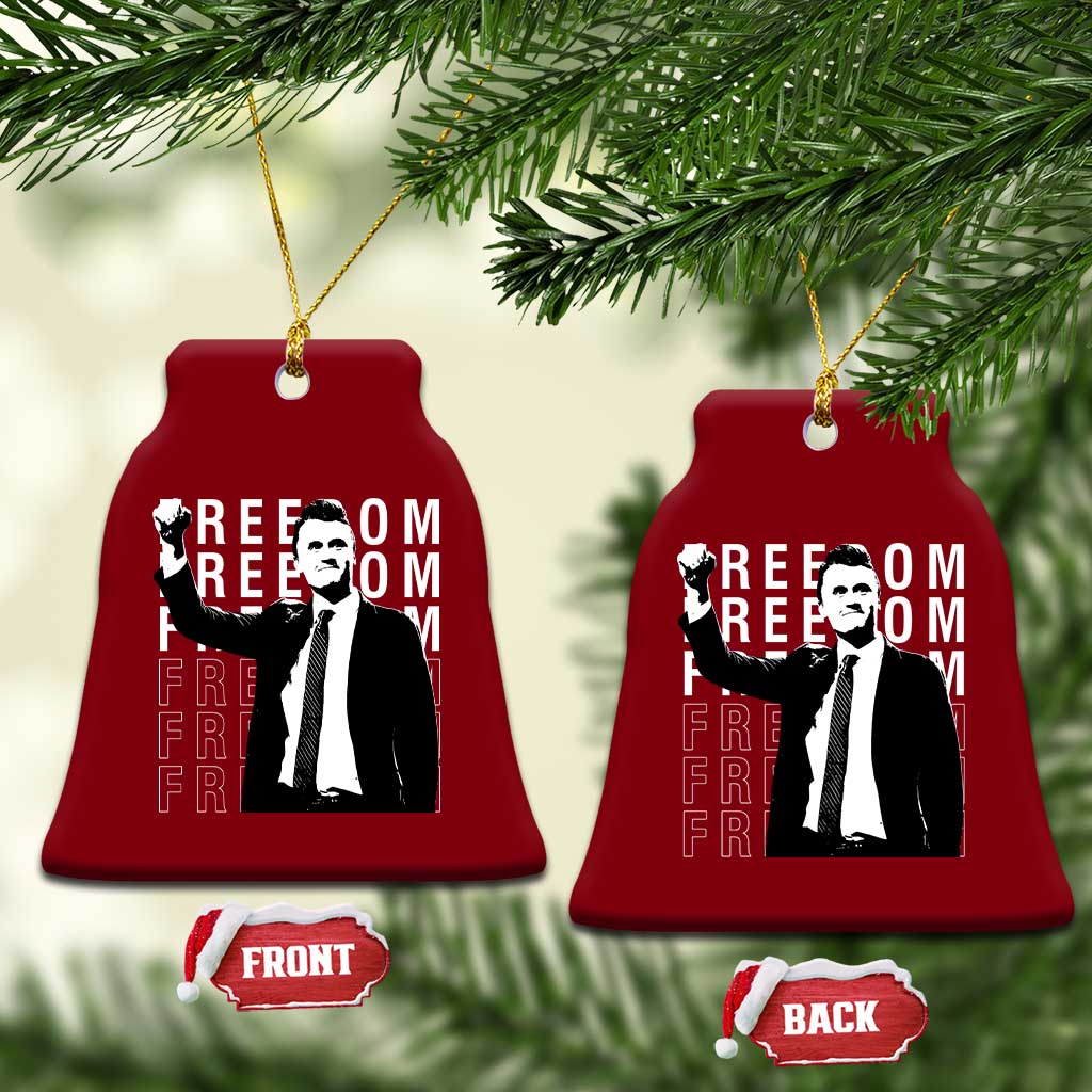 Freedom Charlie Kirk Tribute Ceramic Ornament A True Patriot Leagacy Memorial TS02 Print Your Wear