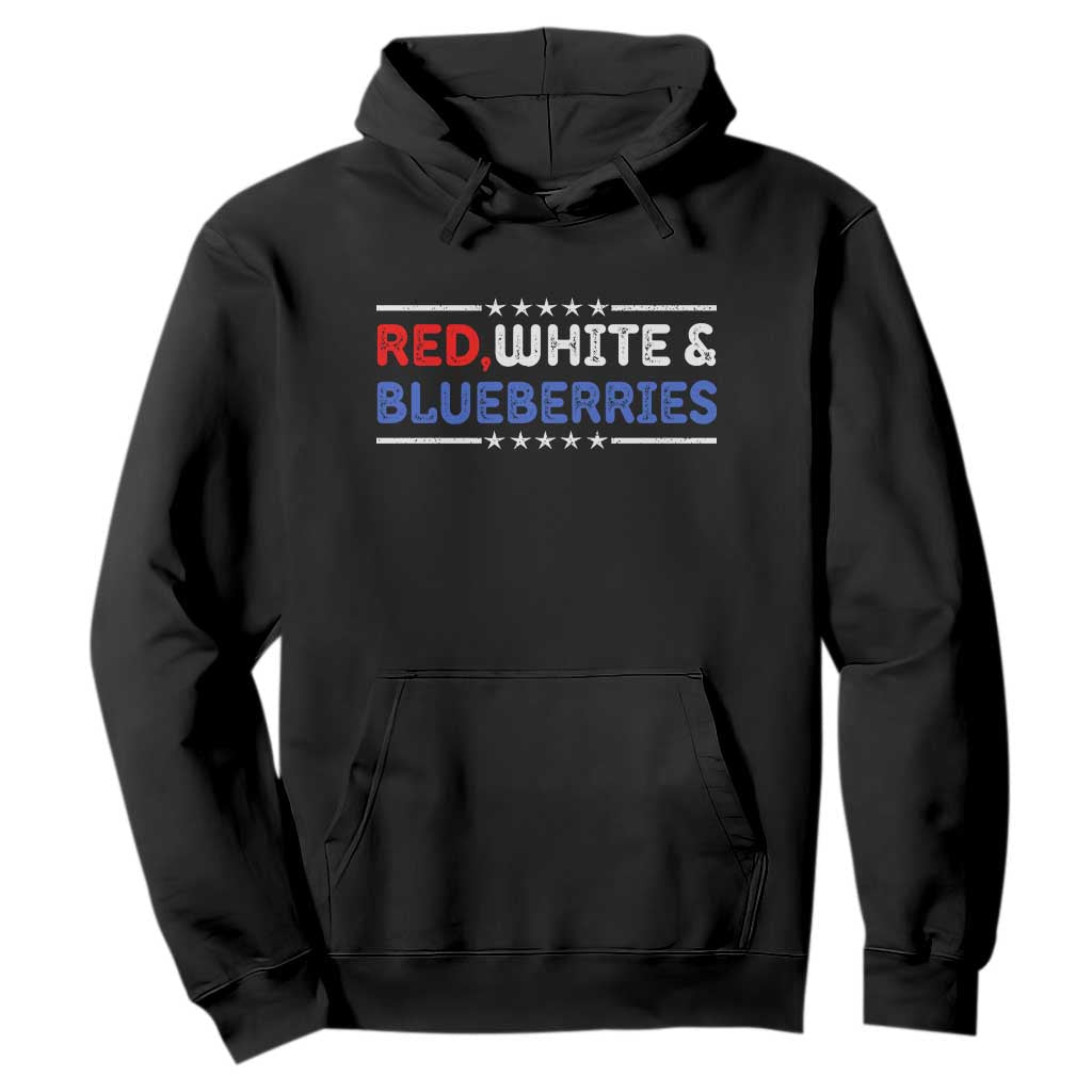 Red White and Blueberries Hoodie Patriotic Tribute Memorial TS02 Black Print Your Wear