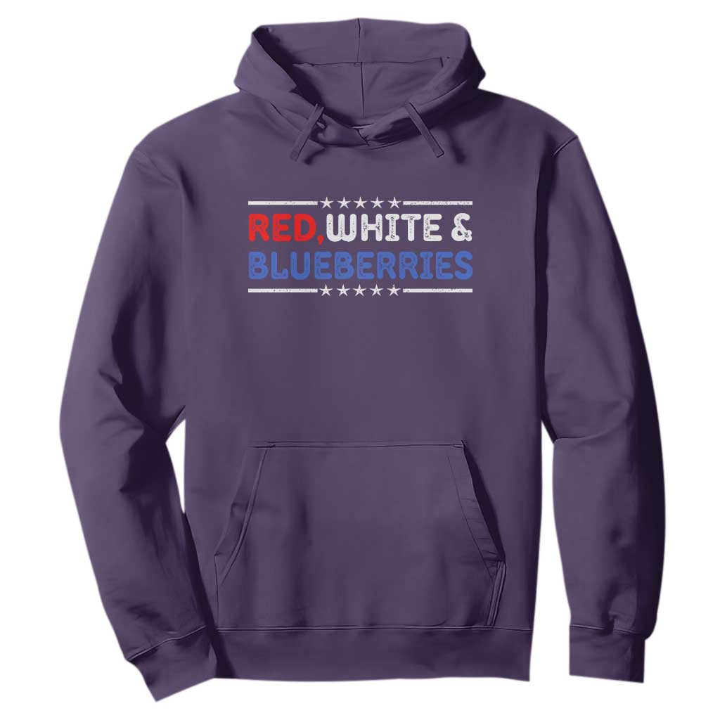Red White and Blueberries Hoodie Patriotic Tribute Memorial TS02 Purple Print Your Wear