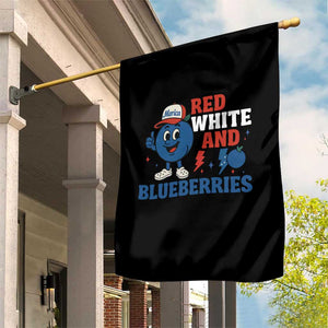 Red White and Blueberries Garden Flag Patriotic Fruit Cartoon Graphic TS02 Print Your Wear