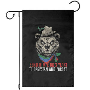 Dagestan Bear MMA Fighter Discipline Garden Flag Send Him 2 3 Years and Forget TS02 Black Print Your Wear