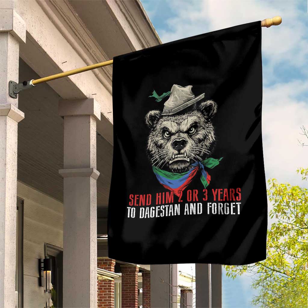 Dagestan Bear MMA Fighter Discipline Garden Flag Send Him 2 3 Years and Forget TS02 Print Your Wear