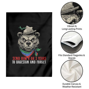 Dagestan Bear MMA Fighter Discipline Garden Flag Send Him 2 3 Years and Forget TS02 Print Your Wear
