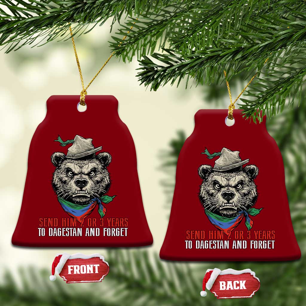 Dagestan Bear MMA Fighter Discipline Ceramic Ornament Send Him 2 3 Years and Forget TS02 Print Your Wear
