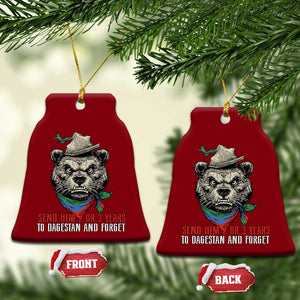 Dagestan Bear MMA Fighter Discipline Ceramic Ornament Send Him 2 3 Years and Forget TS02 Print Your Wear