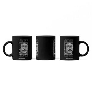 Chit Happens Meme Coffee Mug Funny Weird Guy Meme Unhinged Humor Energy TS02 Print Your Wear