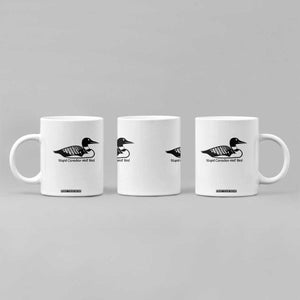 Stupid Canadian Wolf Bird Coffee Mug Funny Common Loon Meme Dry Humor TS02 Print Your Wear