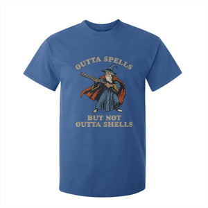 Outta Spells But Not Outta Shells T Shirt For Kid Funny Wizard Fantasy Meme TS02 Royal Blue Print Your Wear