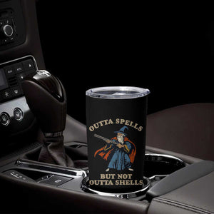Outta Spells But Not Outta Shells Tumbler Cup Funny Wizard Fantasy Meme TS02 Print Your Wear