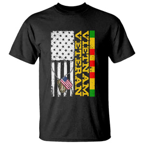 Vietnam Veteran T Shirt Honor Patriotic Soldier American Flag TS02 Black Print Your Wear