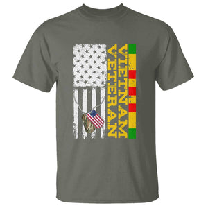 Vietnam Veteran T Shirt Honor Patriotic Soldier American Flag TS02 Military Green Print Your Wear