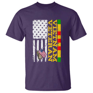 Vietnam Veteran T Shirt Honor Patriotic Soldier American Flag TS02 Purple Print Your Wear