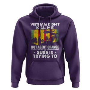 Vietnam Veteran Hoodie Orange Agent Victims Retired Soldiers TS02 Purple Print Your Wear