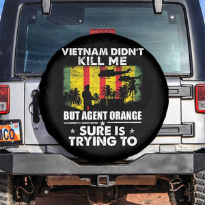 Vietnam Veteran Spare Tire Cover Orange Agent Victims Retired Soldiers TS02 No hole Black Print Your Wear