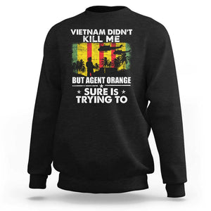 Vietnam Veteran Sweatshirt Orange Agent Victims Retired Soldiers TS02 Black Print Your Wear