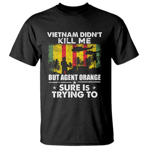 Vietnam Veteran T Shirt Orange Agent Victims Retired Soldiers TS02 Black Print Your Wear