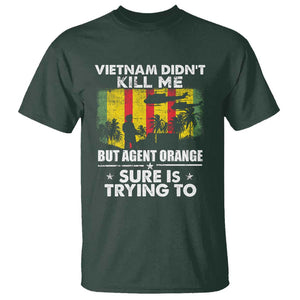 Vietnam Veteran T Shirt Orange Agent Victims Retired Soldiers TS02 Dark Forest Green Print Your Wear