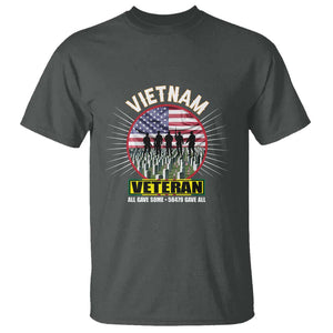 Vietnam Veteran T Shirt All Gave Some 58,479 Gave All Patriotic TS02 Dark Heather Print Your Wear