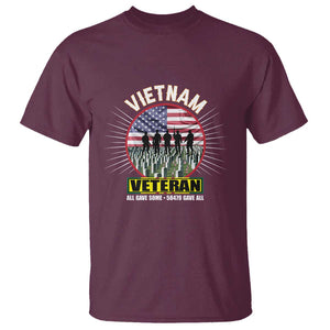 Vietnam Veteran T Shirt All Gave Some 58,479 Gave All Patriotic TS02 Maroon Print Your Wear