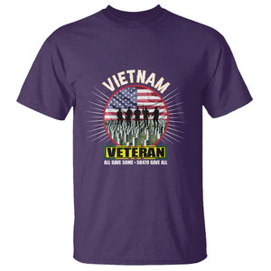 Vietnam Veteran T Shirt All Gave Some 58,479 Gave All Patriotic TS02 Purple Print Your Wear