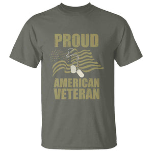 Proud American Veterans T Shirt Patriotic Soldiers Military US Flag Pride TS02 Military Green Print Your Wear