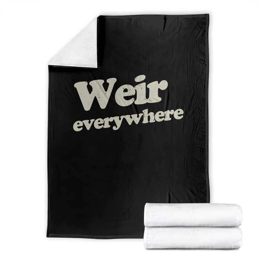 Weir Everywhere Throw Blanket Legendary Musician Memorial Tribute for Fans TS02 Black Print Your Wear