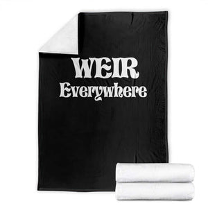 Weir Everywhere Throw Blanket Legendary Musician Memorial Retro Tribute for Fans TS02 Black Print Your Wear