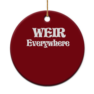 Weir Everywhere Ceramic Ornament Legendary Musician Memorial Retro Tribute for Fans TS02 1pc Red Print Your Wear