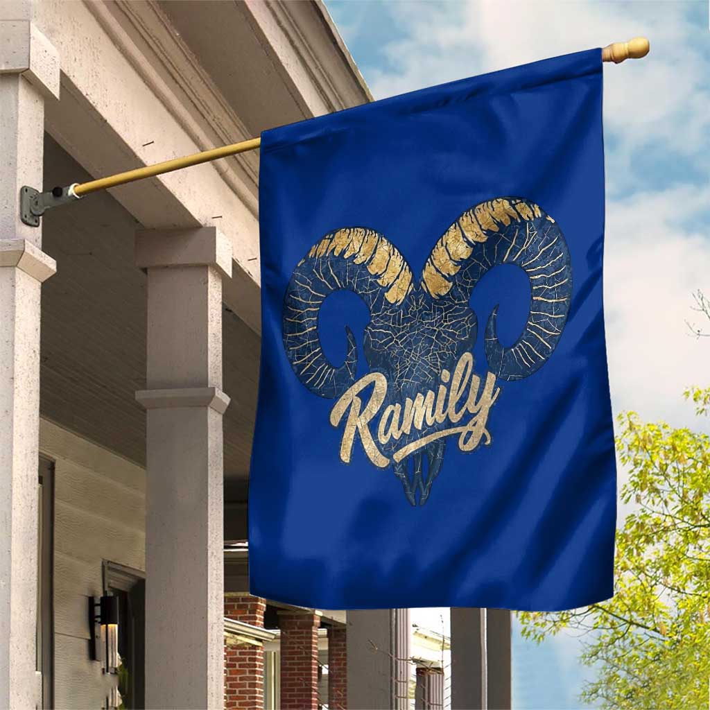 Ramily Bighorn Sheep Skull Ram Lover Vintage Garden Flag TS02 Print Your Wear