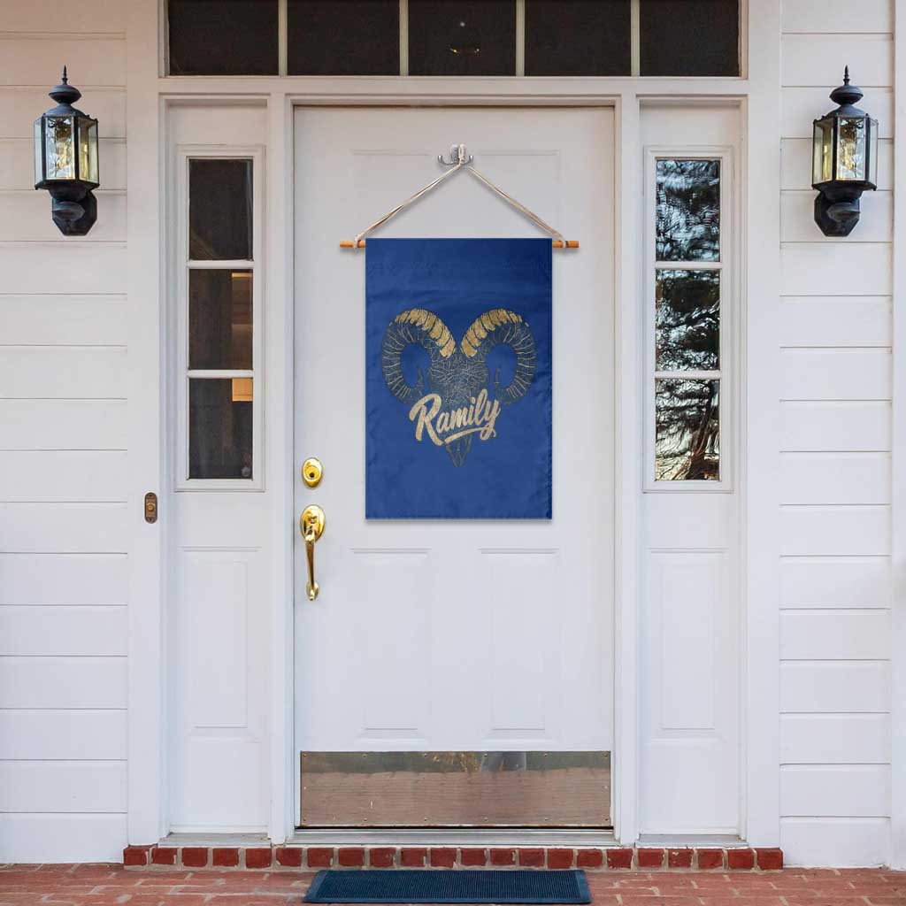 Ramily Bighorn Sheep Skull Ram Lover Vintage Garden Flag TS02 Print Your Wear