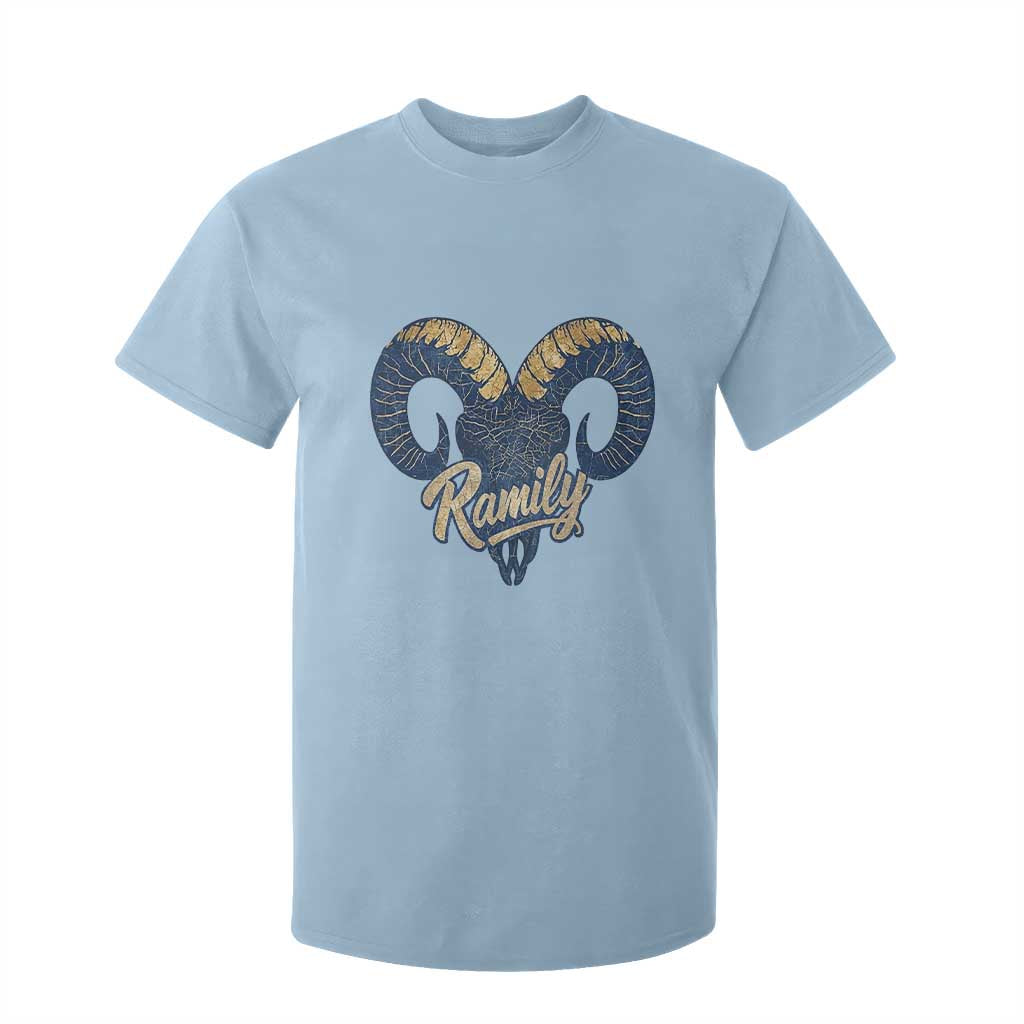 Ramily Bighorn Sheep Skull Ram Lover Vintage T Shirt For Kid TS02 Light Blue Print Your Wear