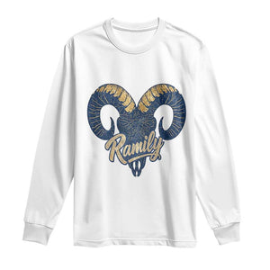 Ramily Bighorn Sheep Skull Ram Lover Vintage Long Sleeve Shirt TS02 White Print Your Wear