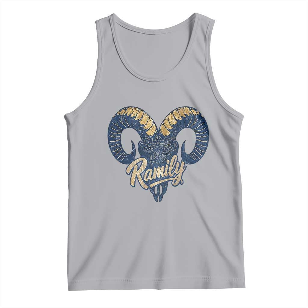 Ramily Bighorn Sheep Skull Ram Lover Vintage Tank Top TS02 Athletic Heather Print Your Wear